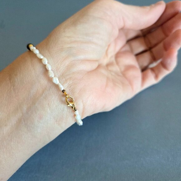 bracelet with fresh water pearls. - Picture 3 of 6